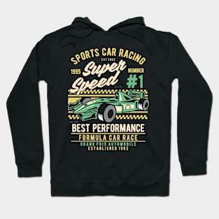 Sports Car Racing, Vintage Retro Classic Hoodie